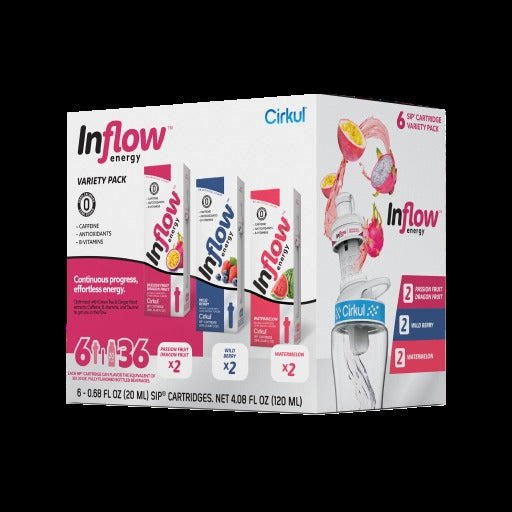 CX: Inflow Energy Flavor Cartridge Variety Pack, 6-Pack