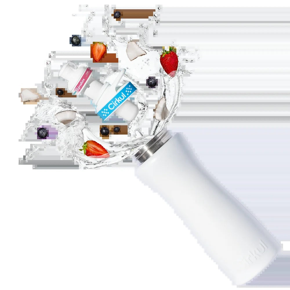 FREE 22oz. White Stainless Steel Bottle & Comfort-Grip Lid