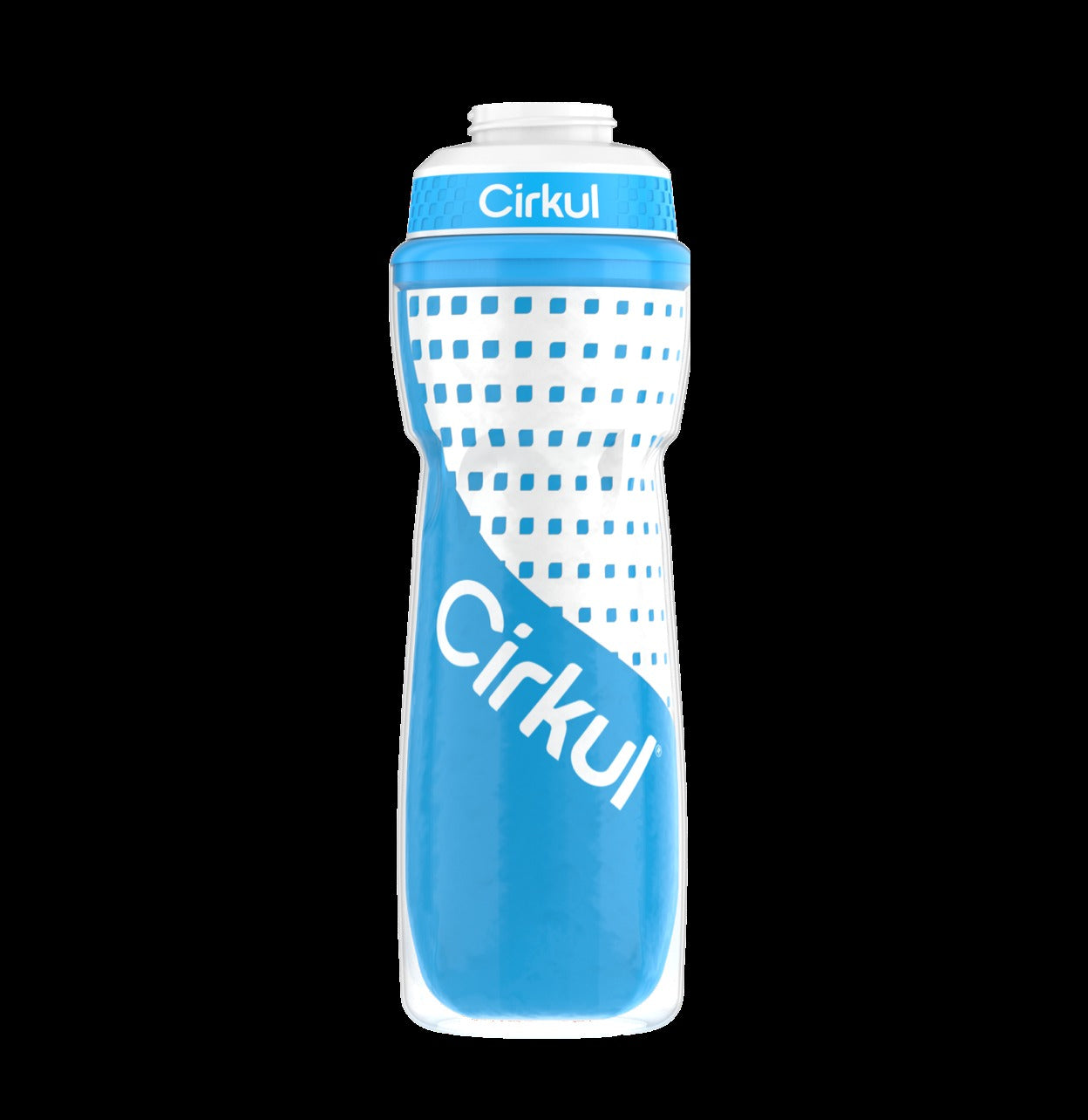 Limited Edition: 22oz. Blue Insulated Squeeze Plastic Bottle & Sport Lid