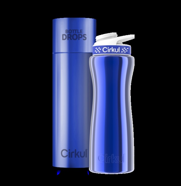 Limited Edition: 22oz. Blue Chrome Stainless Steel Bottle & Lid