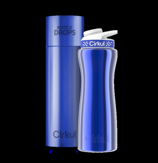 Limited Edition: 22oz. Blue Chrome Stainless Steel Bottle & Lid