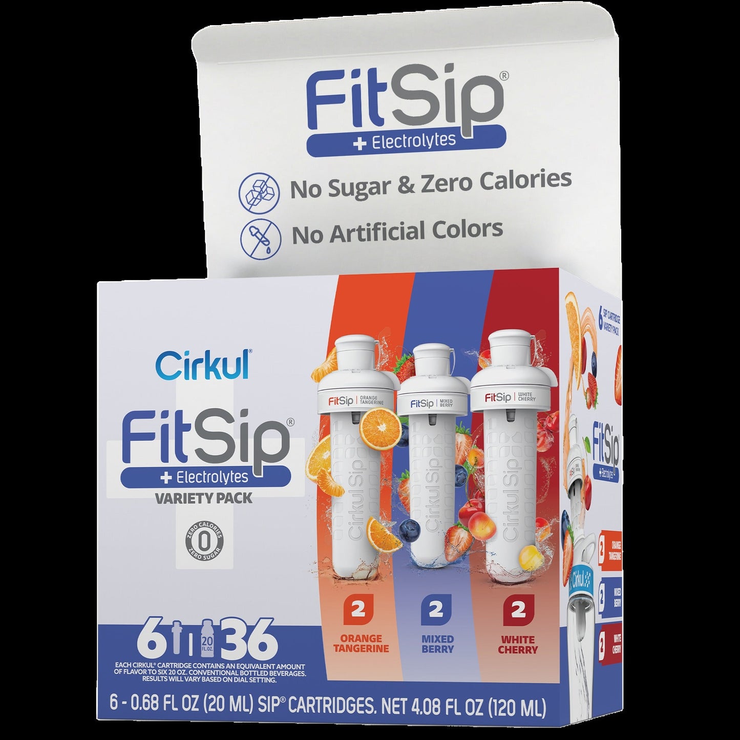 CX: FitSip Flavor Cartridge Variety Pack, 6-Pack