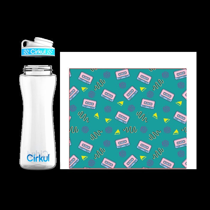 Custom 22oz. Plastic Bottle & Comfort Grip Lid