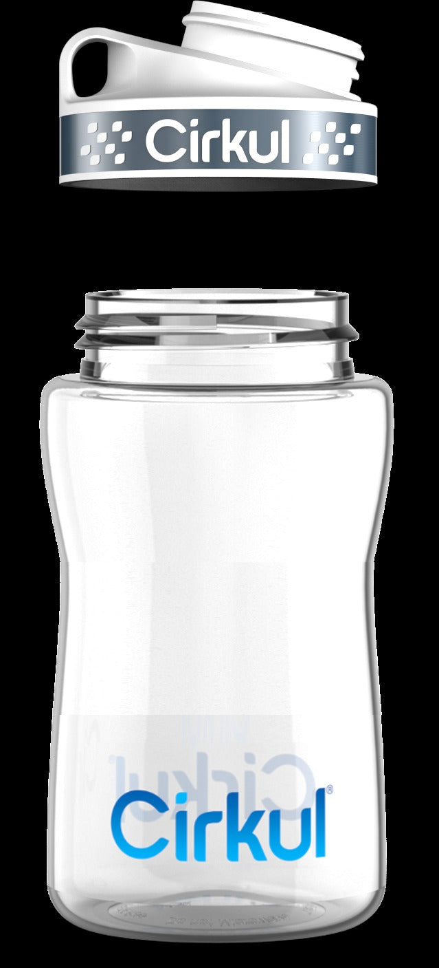 Custom 12oz. Plastic Bottle & Comfort Grip Lid