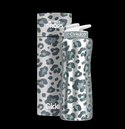CX: Limited Edition: Silver Leopard 32oz. Stainless Steel Bottle & Lid