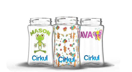 Custom 12oz. Plastic Bottle & Comfort Grip Lid
