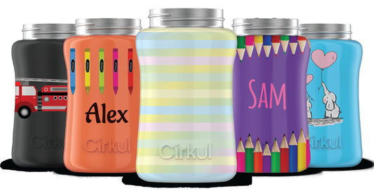 Custom 12oz. Stainless Steel Bottle & Comfort Grip Lid