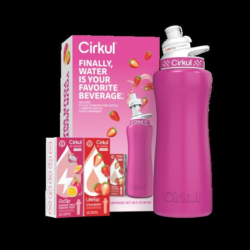 32oz. Hot Pink Stainless Steel Bottle Starter Kit