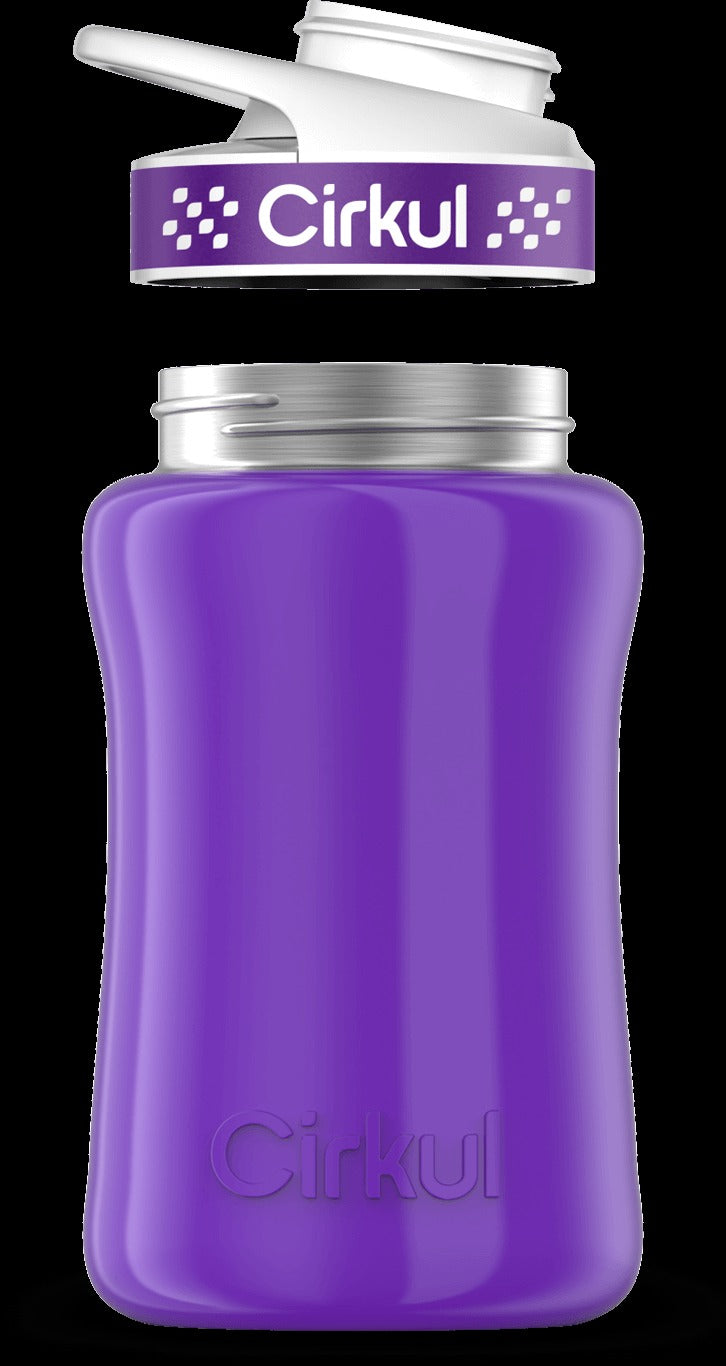 Custom 12oz. Stainless Steel Bottle & Comfort Grip Lid