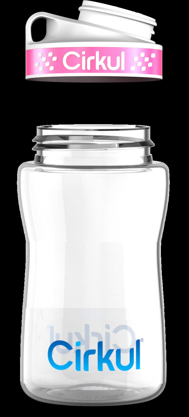Custom 12oz. Plastic Bottle & Comfort Grip Lid