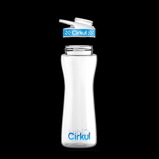 22oz. Plastic Bottle with Blue Comfort Grip Lid