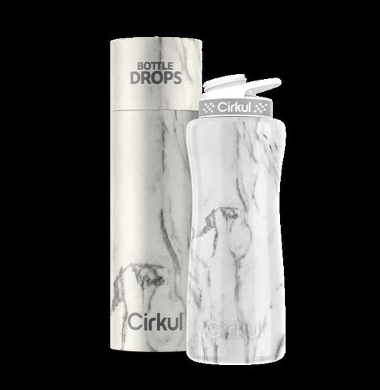 Limited Edition: 32oz. White Marble Stainless Steel Bottle & Lid