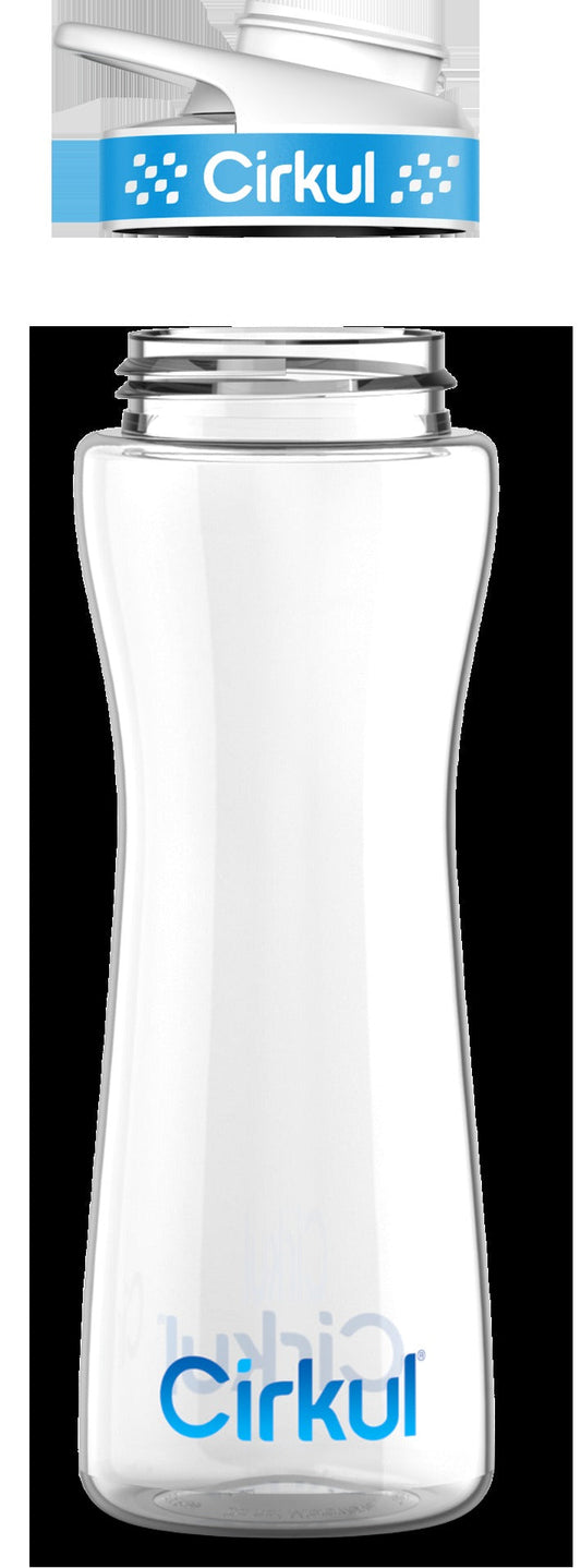 FREE 22oz. Plastic Bottle & Blue Comfort Grip Lid