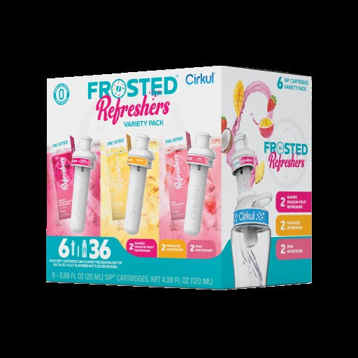 Base: Frosted Refreshers Flavor Cartridge Variety Pack, 6-Pack