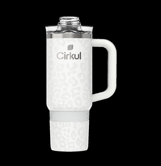 CX: Limited Edition: 30oz. Cream Leopard Travel StrawSipTM Tumbler