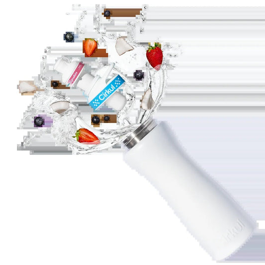 FREE 22oz. White Stainless Steel Bottle & Comfort-Grip Lid