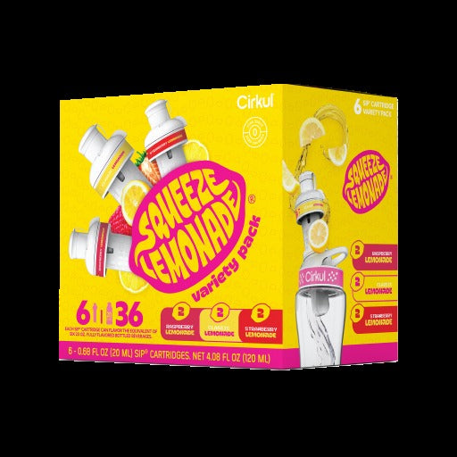 Base: Squeeze Lemonade Flavor Cartridge Variety Pack, 6-Pack