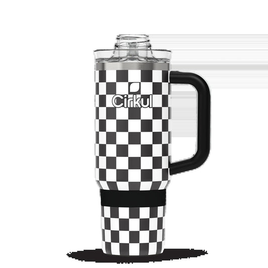 CX: Limited Edition: 30oz. Checkmate Travel StrawSipTM Tumbler