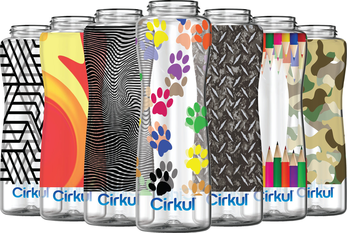 Custom 42oz. Plastic Bottle & Comfort Grip Lid