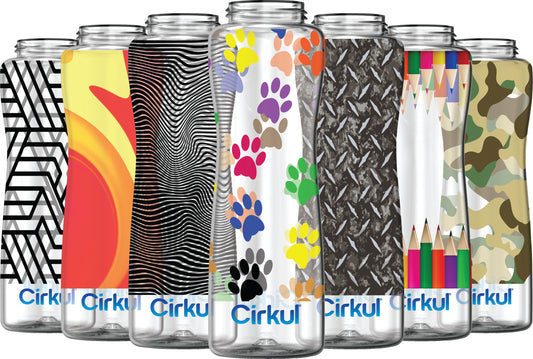 Custom 42oz. Plastic Bottle & Comfort Grip Lid